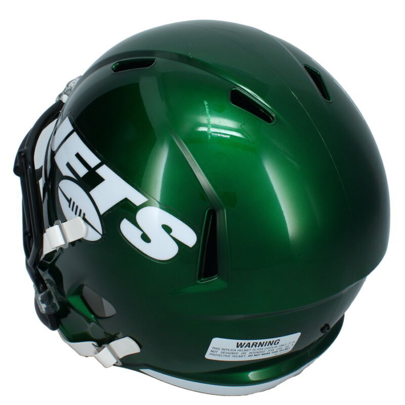 Davante Adams Autographed New York Jets Throwback Full Size Speed Helmet Beckett