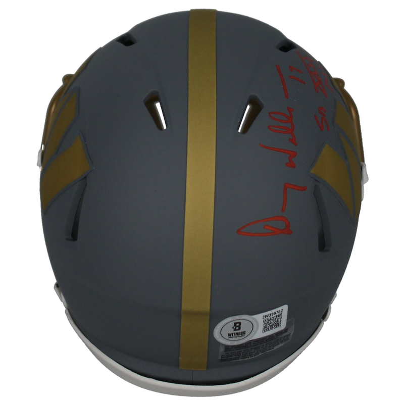 Doug Williams Autographed "SB XIII MVP" Washington Commanders Slate Mini Helmet Beckett