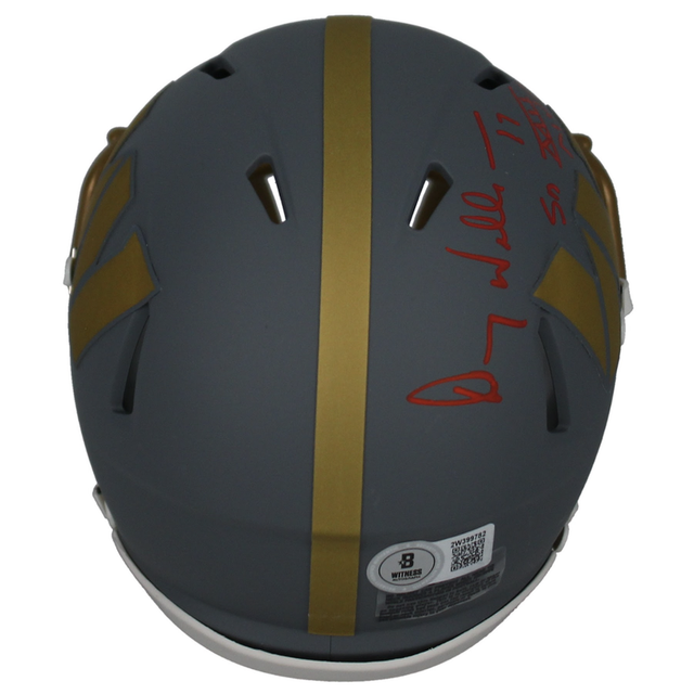 Doug Williams Autographed "SB XIII MVP" Washington Commanders Slate Mini Helmet Beckett
