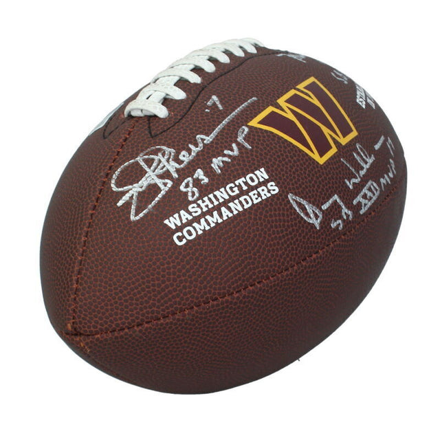 Joe Theisman / Doug Williams / Mark Rypien Auto Inscribed Washington Commanders Football Beckett