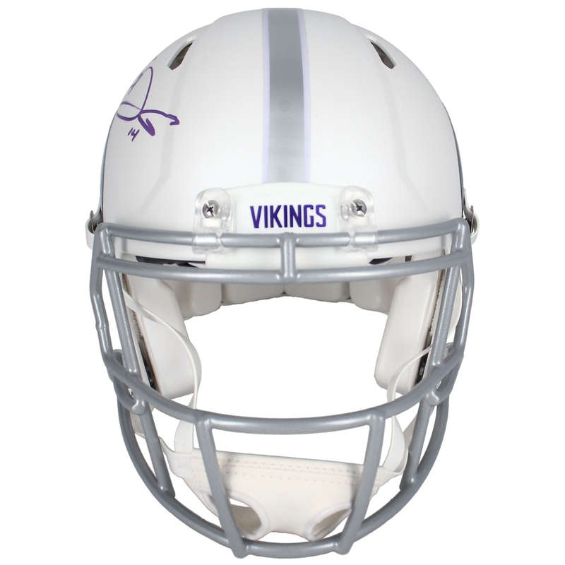Sam Darnold Autographed Vikings White Alternate Speed Authentic Helmet Fanatics