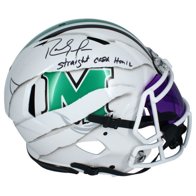 Randy Moss Autographed Minnesota Vikings "Straight Cash Homie" ECC Rip Authentic Helmet Fanatics