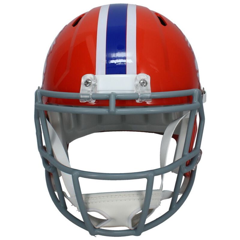 Bo Nix Autographed Denver Broncos Throwback Full Size Speed Helmet Beckett