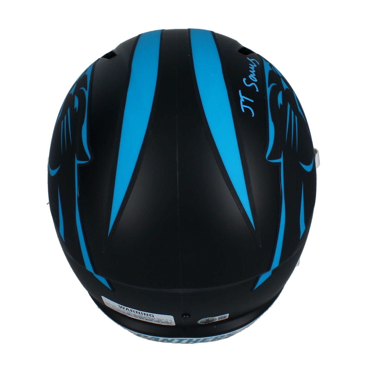 Ja'Tavion Sanders Autographed Carolina Panthers Alternate Full Size Speed Helmet Beckett