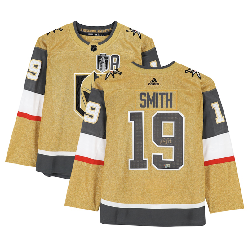 Reilly Smith Autographed Las Vegas Knights Authentic Adidas Gold Alternate Jersey Fanatics