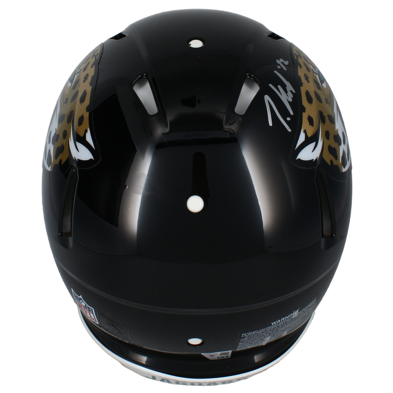 Travis Hunter Autographed Jacksonville Jaguars Authentic Speed Helmet Fanatics