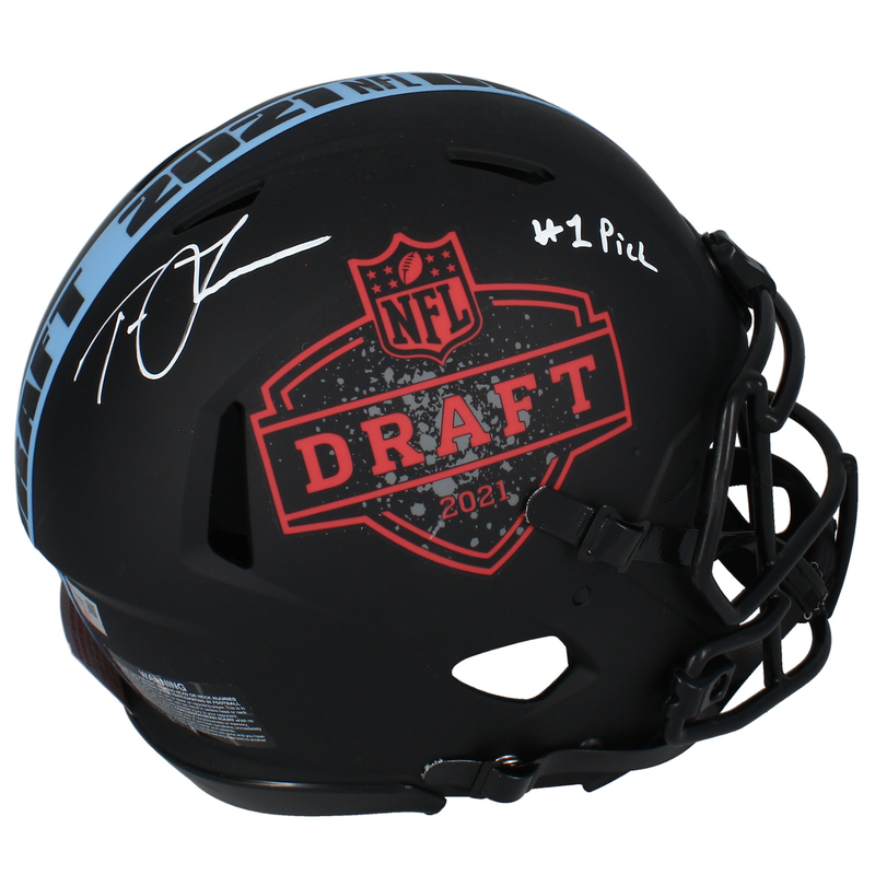 Trevor Lawrence Autographed #1 Pick Jaguars Draft Day Authentic Helmet Fanatics