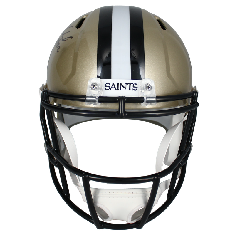 Rashid Shaheed Autographed New Orleans Saints Full Size Speed Helmet Beckett