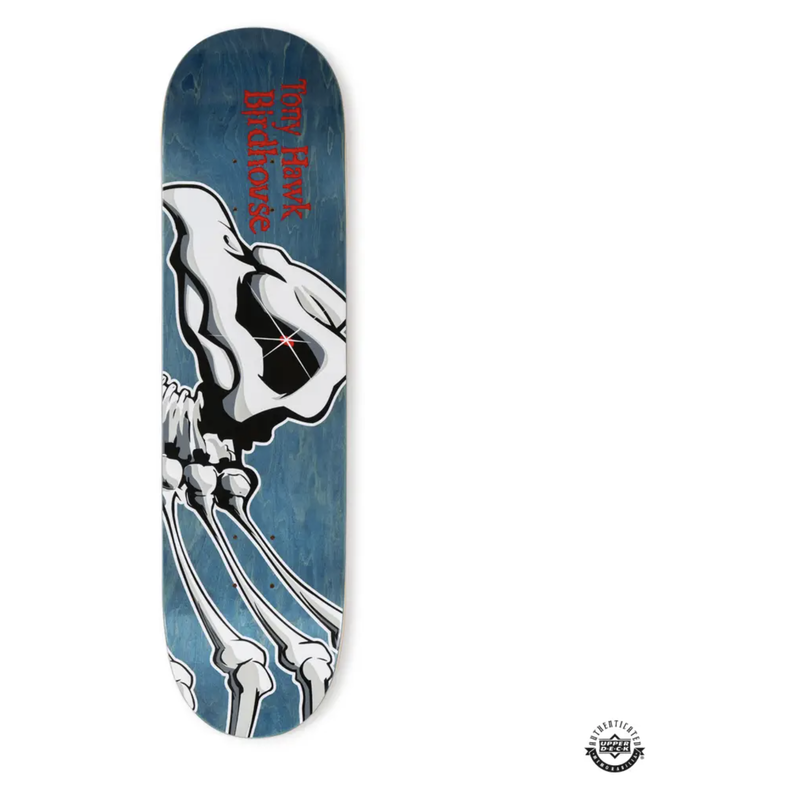 Tony Hawk Autographed/Insc Birdhouse Falcon 1 Orange Skateboard Deck UDA LE 1/1