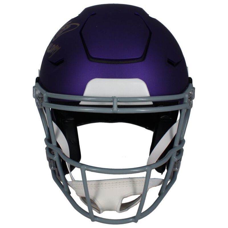 Adrian Peterson Autographed "All Day" Vikings SpeedFlex Authentic Helmet Beckett