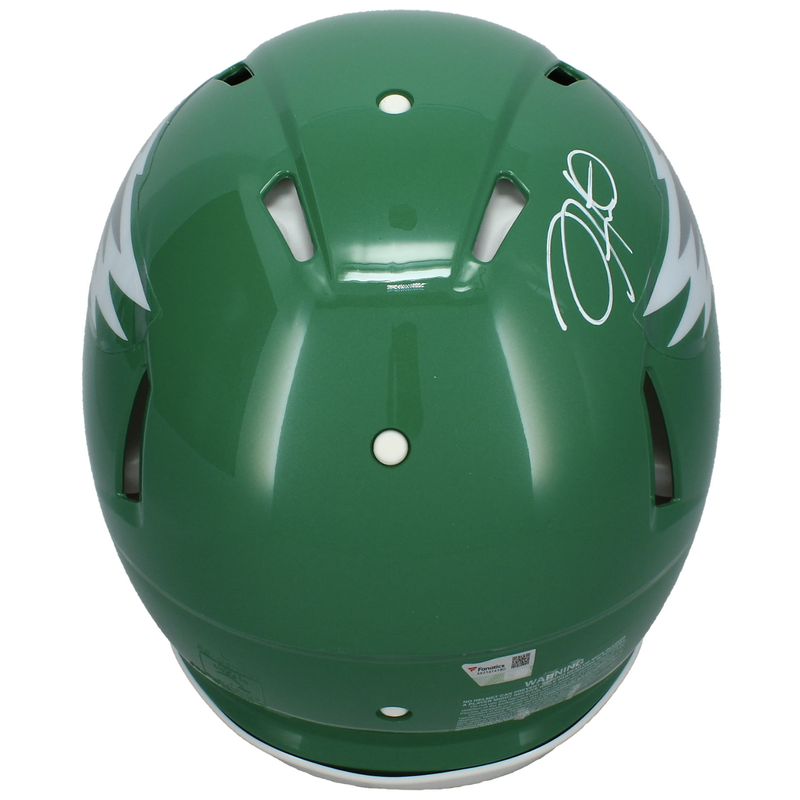 Jalen Hurts Autographed Philadelphia Eagles Kelly Green Alternate Speed Authentic Helmet Fanatics