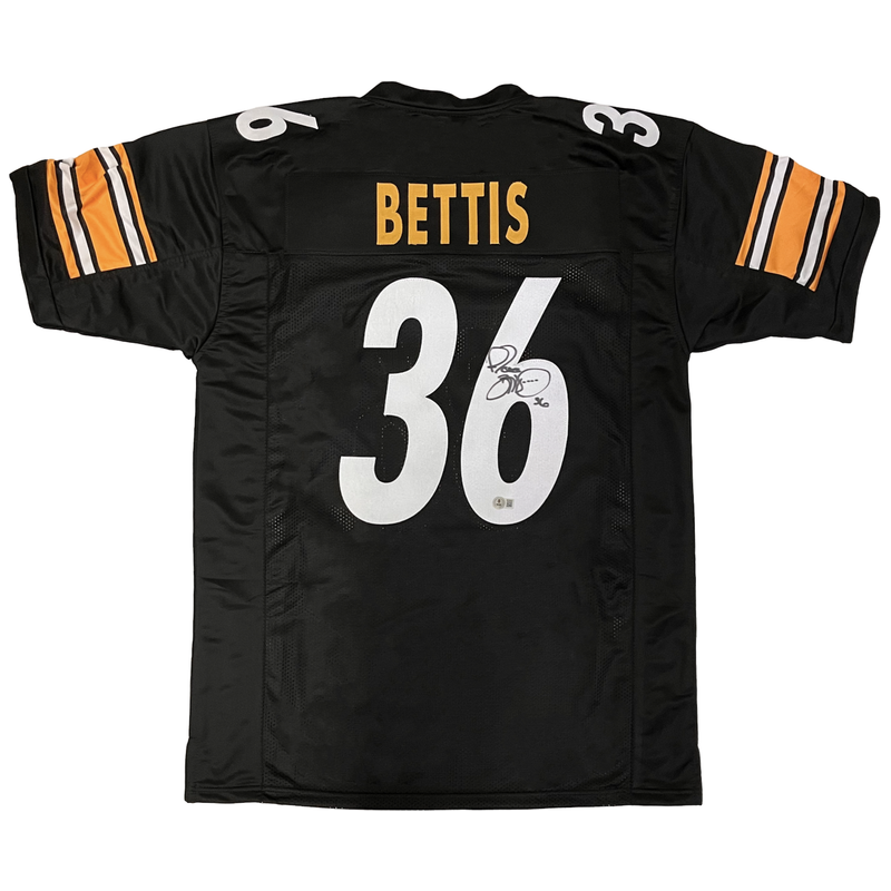 Jerome Bettis of the Steelers Autographed Black Custom #36 Jersey Beckett