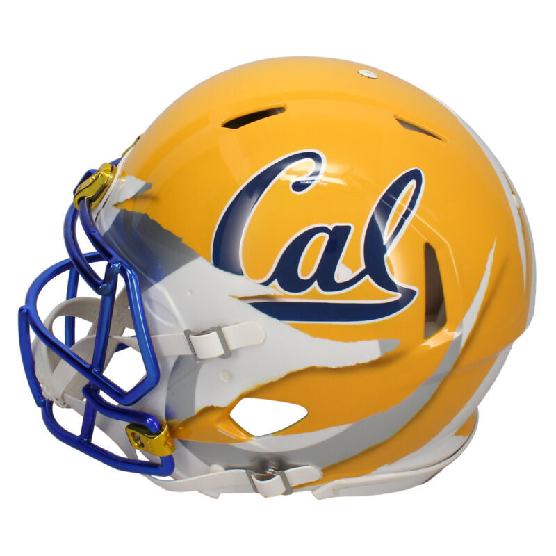 Jared Goff Signed Rams / Cal Bears Custom Painted Authentic Helmet Fanatics