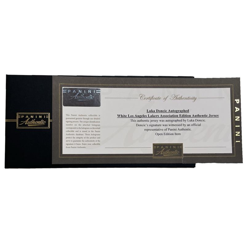 Luka Doncic Autographed Los Angeles Lakers White Nike Authentic Jersey Panini