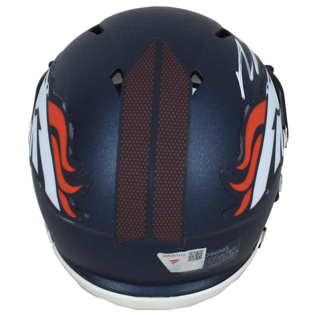 Bo Nix Autographed Denver Broncos 2024 Speed Mini Helmet Fanatics