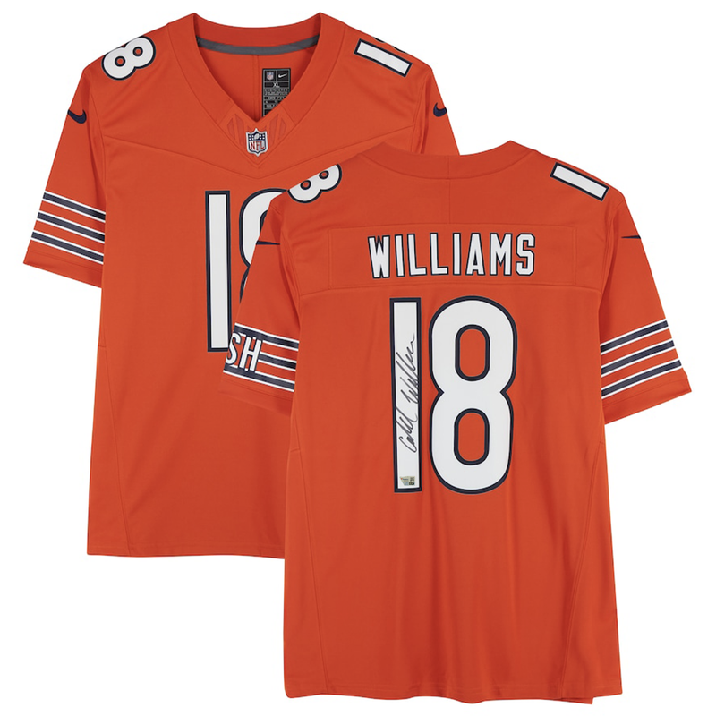 Caleb Williams Autographed Chicago Bears Nike Limited Orange Jersey Fanatics