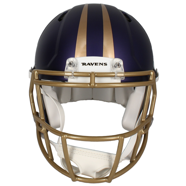 Ed Reed Autographed Ravens 2024 Alternate Authentic Speed Helmet Beckett