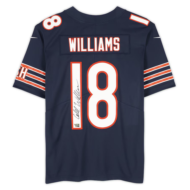 Caleb Williams Autographed Chicago Bears Nike Limited Navy Jersey Fanatics