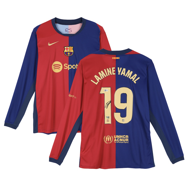 Lamine Yamal Autographed FC Barcelona 2024-25 Nike Long Sleeve Jersey Fanatics