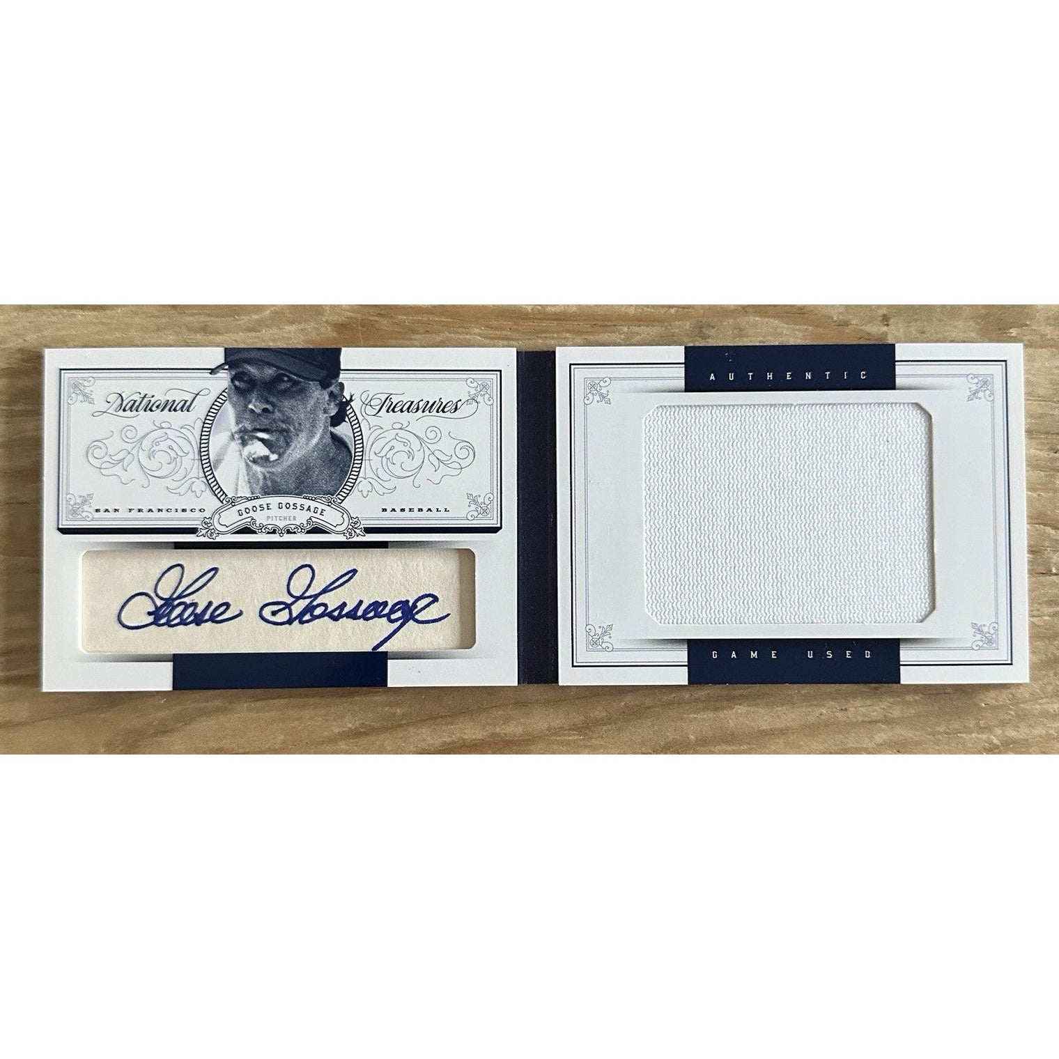 Goose Gossage Oakland Athletics 2012 National Treasures Cut Signature Material Auto 2/10