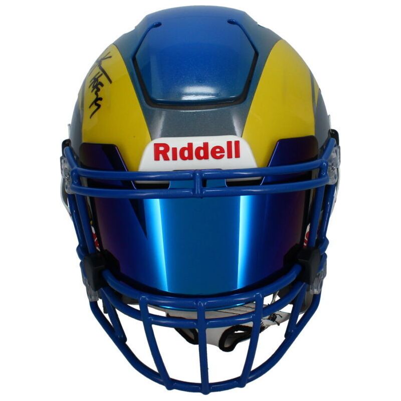 Eric Dickerson Autographed "HOF 99" Rams Custom Speed Flex Helmet Beckett