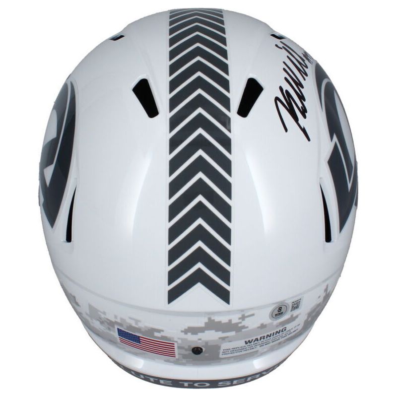 Kyren Williams Autographed Los Angeles Rams 2024 STS Full Size Helmet Beckett