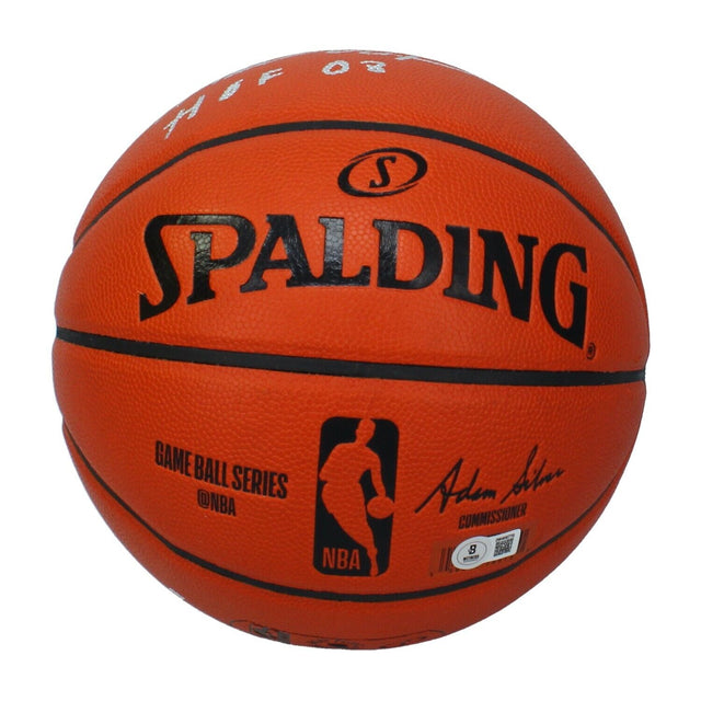 Hakeem Olajuwon Autographed "HOF 08" Spalding I/O Basketball Beckett