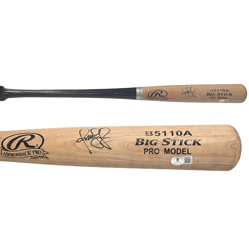 Omar Vizquel Autographed Rawlings Adirondack Pro Model Blonde Bat Beckett