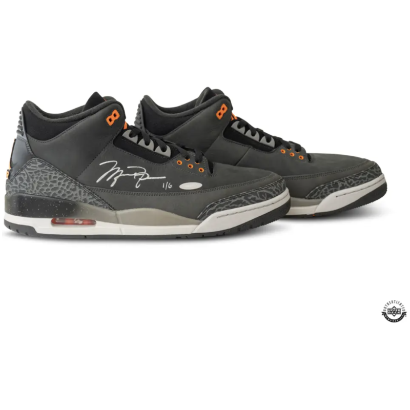 Michael Jordan Autographed Nike 3 Retro 'Fear' 2023 Shoes UDA LE 23