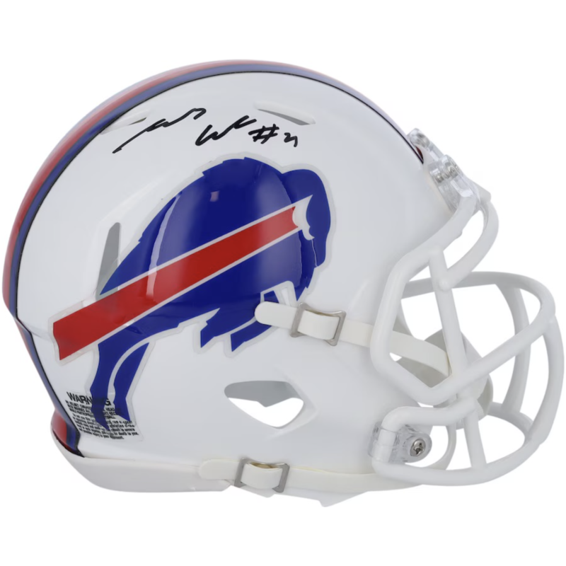 James Cook Autographed Buffalo Bills Mini Speed Helmet Fanatics