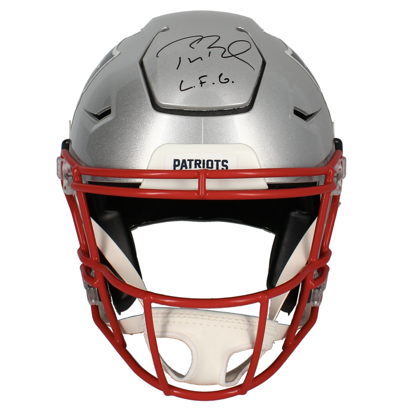 Tom Brady Autographed "LFG" Patriots SpeedFlex Helmet Fanatics LE 1/25