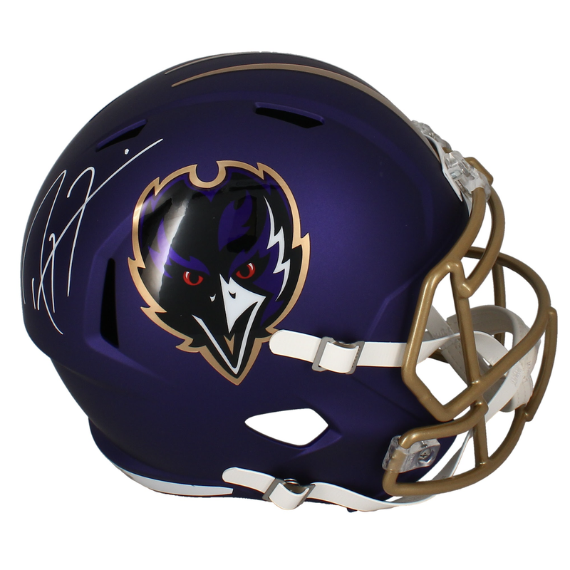 Ray Lewis Autographed Ravens 2024 Alt. Speed Full Size Helmet Beckett Witnessed