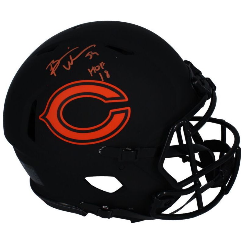 Brian Urlacher Autographed "HOF 18" Chicago Bears Eclipse Authentic Speed Helmet Beckett