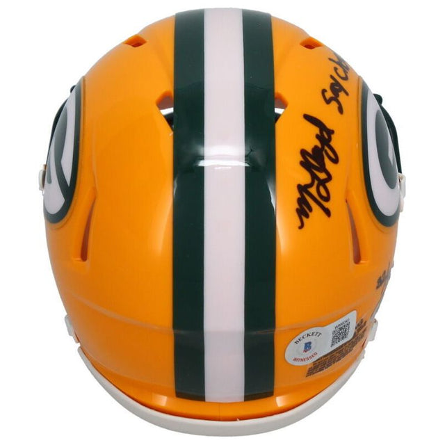 MarShawn Lloyd Autographed "Say Cheese" Packers Mini Helmet Beckett GDL LE 32/32