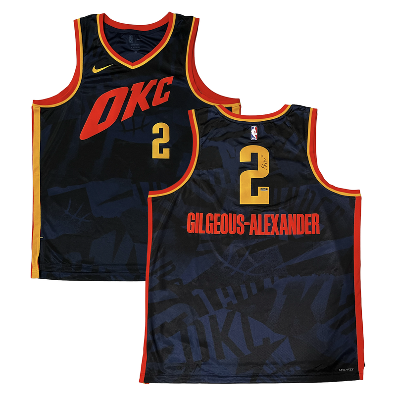 Shai Gilgeous-Alexander Autographed Oklahoma City Thunder City Ed. Nike Swingman Jersey Panini