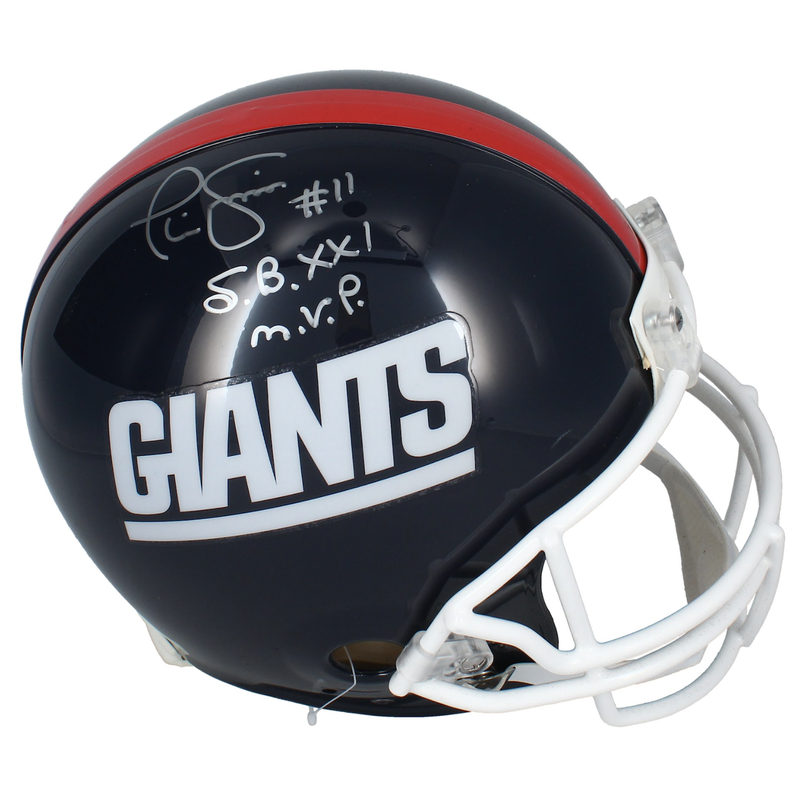 Phil Simms Autographed "SB XXL MVP" New York Giants Authentic Proline Helmet Fanatics
