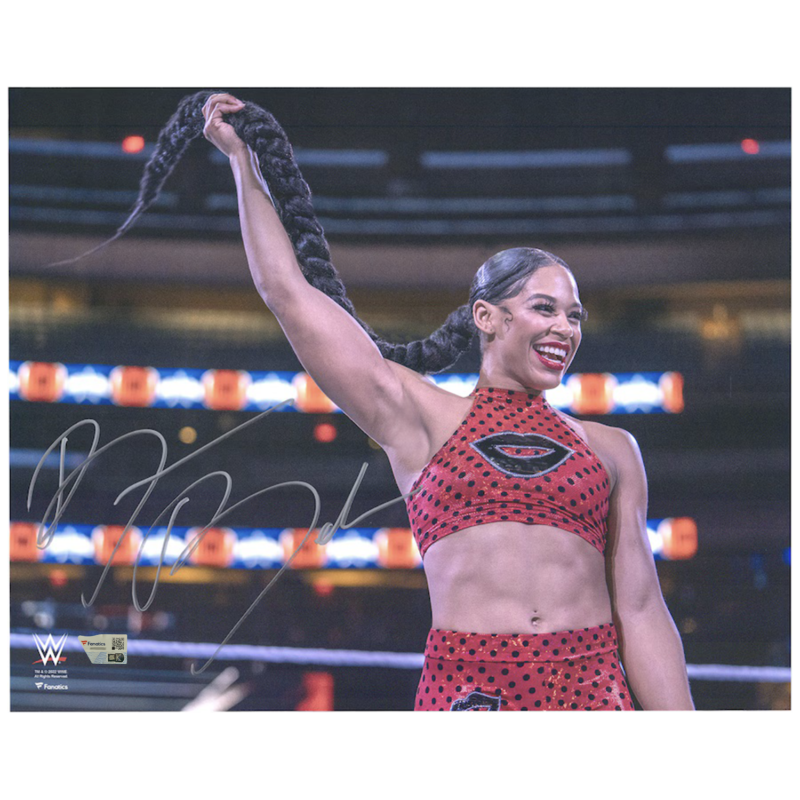 Bianca Belair Autographed WWE In Ring Whipping Hair 16 x 20 Photograph Fanatics