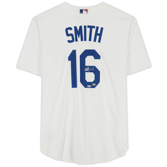 Will Smith Autographed Los Angeles Dodgers White Nike Jersey Fanatics