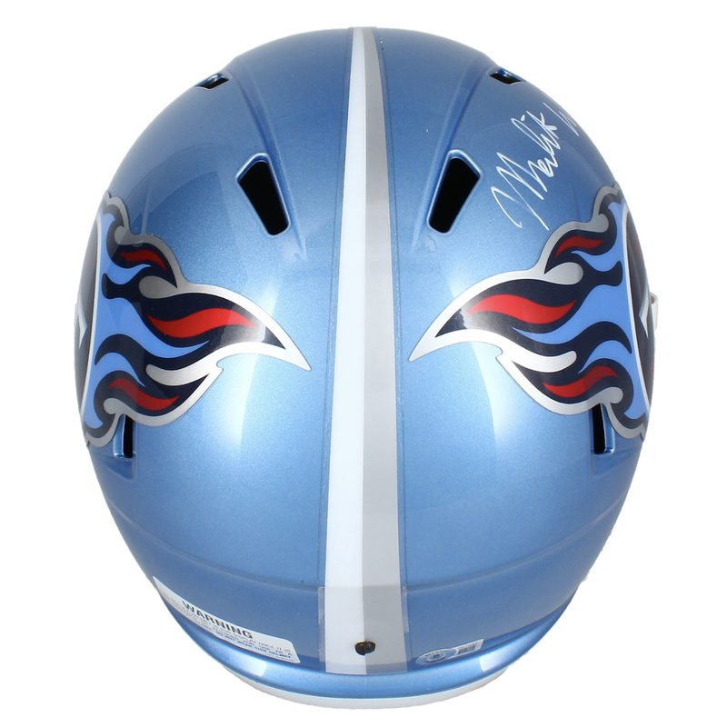 Malik Willis Autographed Titans Flash Full Size Speed Helmet Beckett