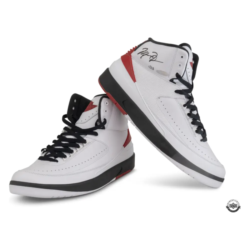 Michael Jordan Autographed Chicago Bulls Nike 2 Retro OG 'Chicago' 2022 Shoes UDA LE 23