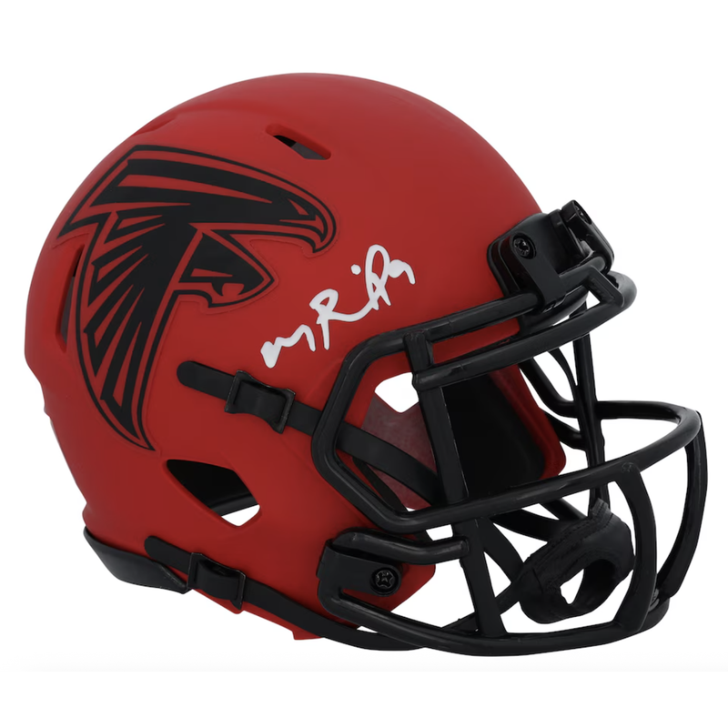 Michael Penix Jr. Autographed Atlanta Falcons 'RAVE' Mini Speed Helmet Fanatics