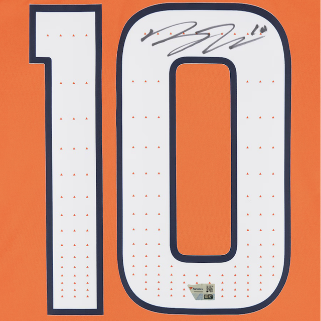 Bo Nix Autographed Denver Broncos Orange Limited Jersey Fanatics