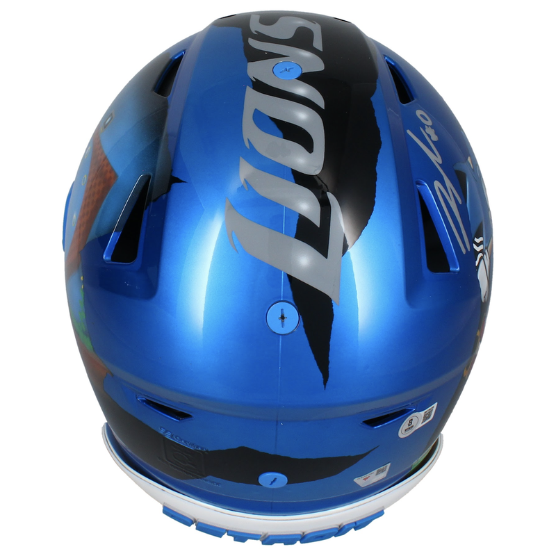 Jahmyr Gibbs & David Montgomery Signed Detroit Lions Ripped Speedflex Helmet Fanatics