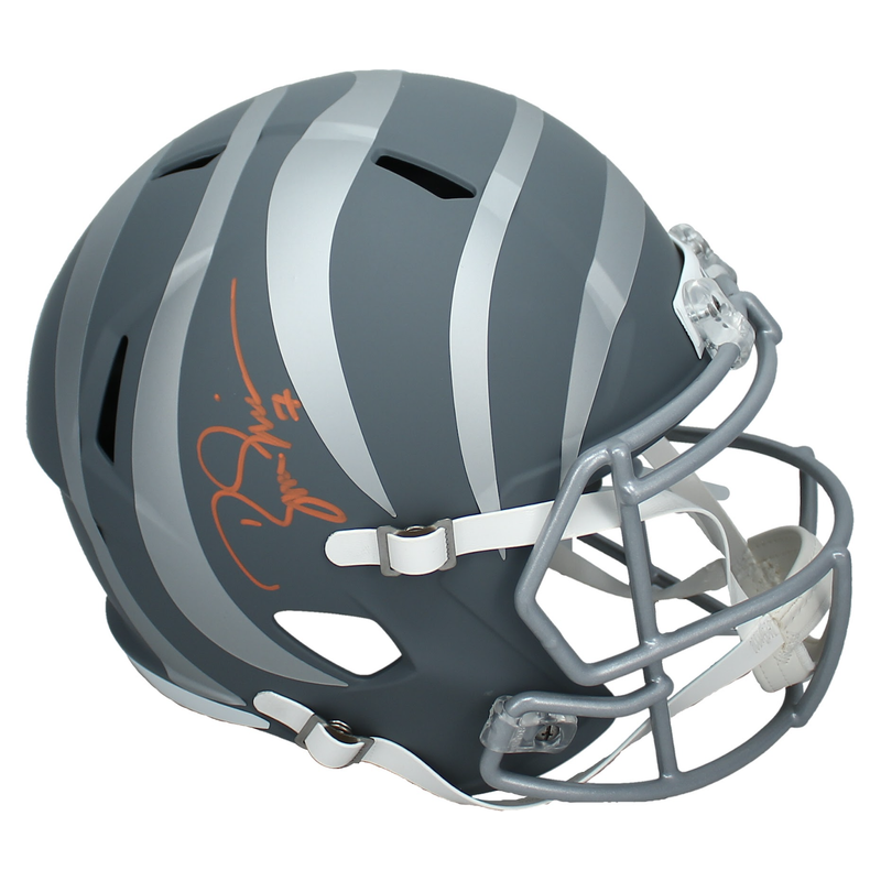 Boomer Esiason Autographed Cincinnati Bengals Full Size Slate Helmet Beckett