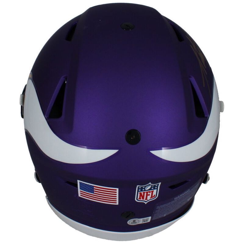 Adrian Peterson Autographed "All Day" Vikings SpeedFlex Authentic Helmet Beckett