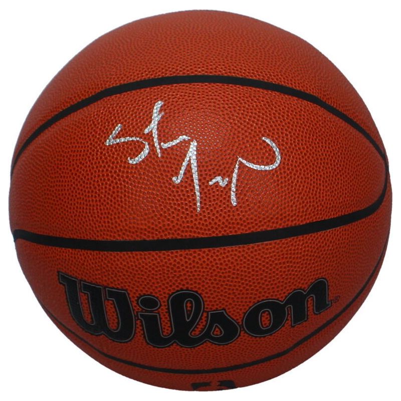 Shawn Kemp Autographed Seattle Supersonics Wilson Authentic Series Basketball Beckett