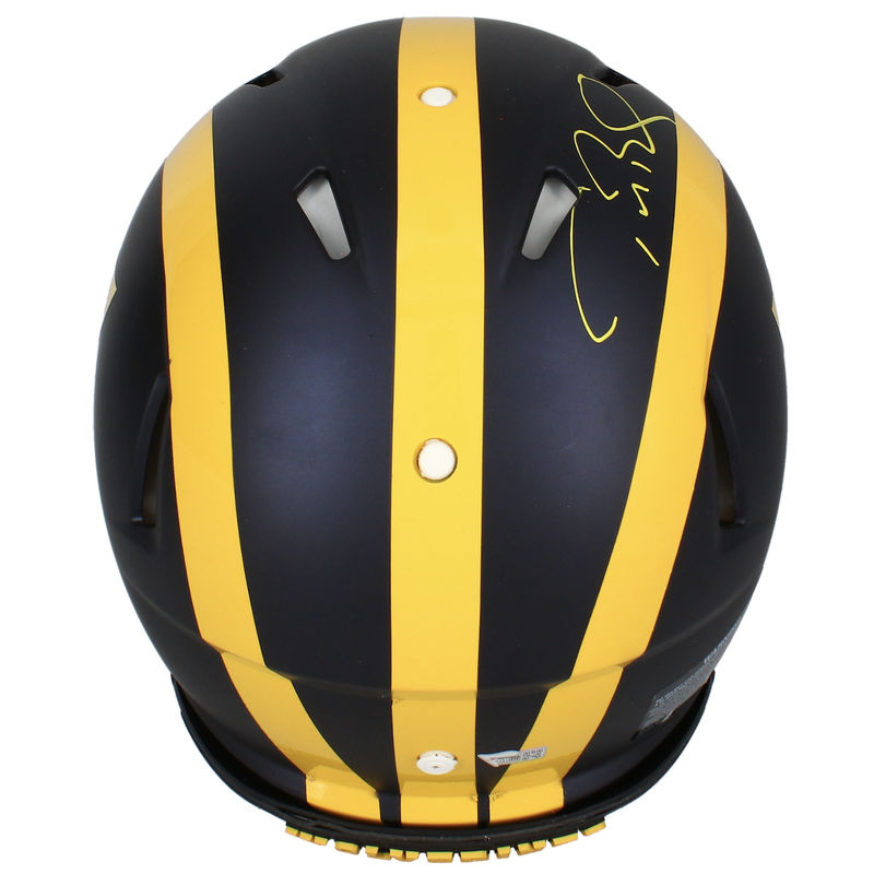 Tom Brady Autographed Wolverines Authentic Speed Helmet Fanatics w/ Visor