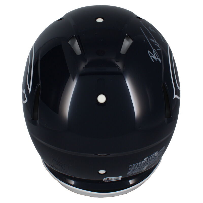 Brian Urlacher Autographed "HOF 18" Chicago Bears Throwback Authentic Helmet Beckett