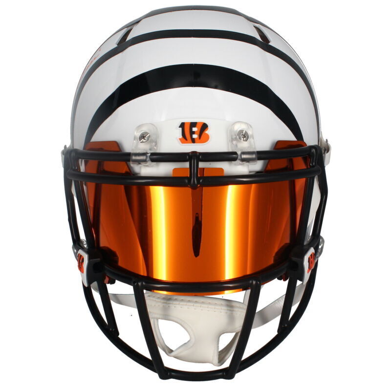 Joe Burrow / Ja'Marr Chase Cincinnati Bengals Autographed Alt. Authentic Helmet Fanatics / Beckett