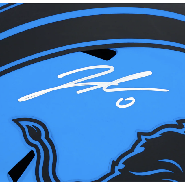 Jahmyr Gibbs Autographed Detroit Lions Full Size 'RAVE' Speed Helmet Fanatics